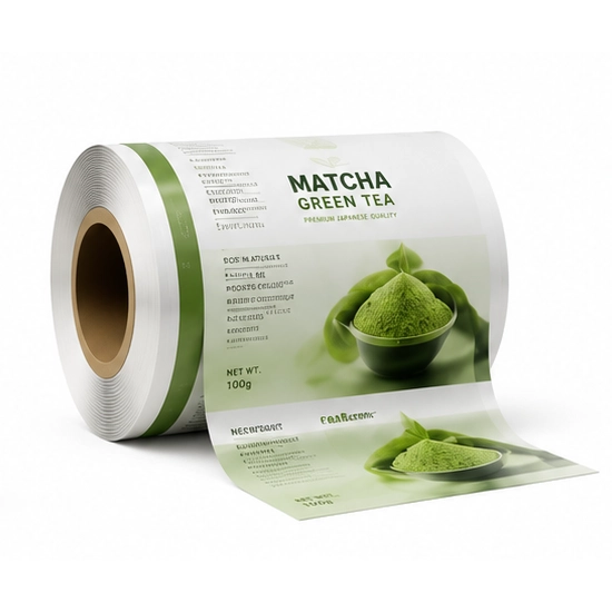 Custom printed roll film for automatic packaging machines
